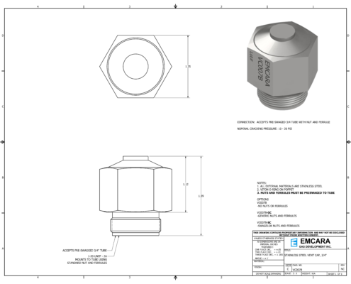 Garter Vent Cap VC Series VC007B
