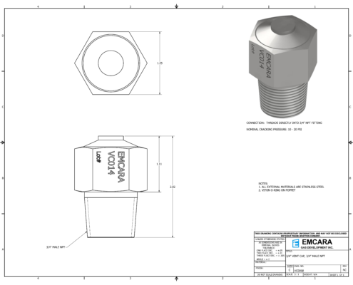 Garter Vent Cap VC Series VC014